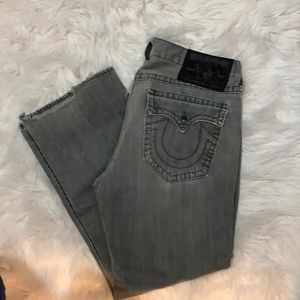 TRUE RELIGION Black Ripped Jeans